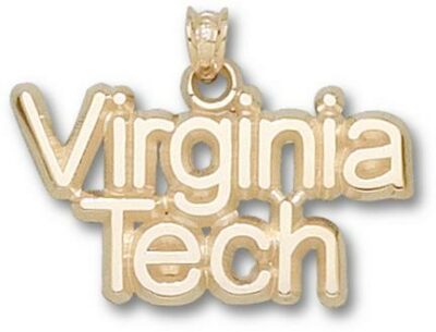 Virginia Tech Hokies "Virginia Tech" Pendant - 14KT Gold Jewelry