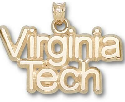 Virginia Tech Hokies "Virginia Tech" Pendant - 14KT Gold Jewelry