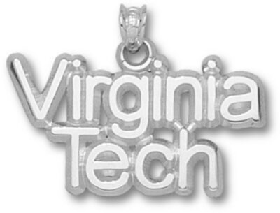 Virginia Tech Hokies "Virginia Tech" Pendant - Sterling Silver Jewelry