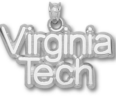 Virginia Tech Hokies "Virginia Tech" Pendant - Sterling Silver Jewelry