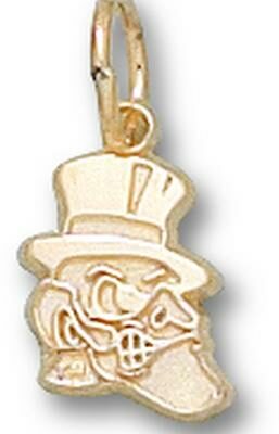 Wake Forest Demon Deacons "Deacon" 3/8" Charm - 10KT Gold Jewelry