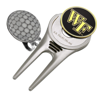 Wake Forest Demon Deacons Divot Tool Hat Clip with Golf Ball Marker (Set of 2)