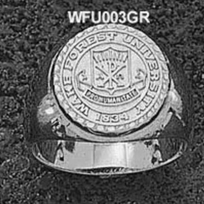 Wake Forest Demon Deacons "Seal" Men's Ring Size 10 1/2 - Sterling Silver Jewelry