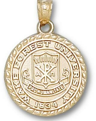 Wake Forest Demon Deacons "Seal" Pendant - 14KT Gold Jewelry