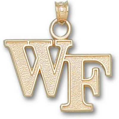 Wake Forest Demon Deacons "WF" Pendant - 14KT Gold Jewelry