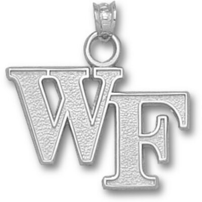 Wake Forest Demon Deacons "WF" Pendant - Sterling Silver Jewelry