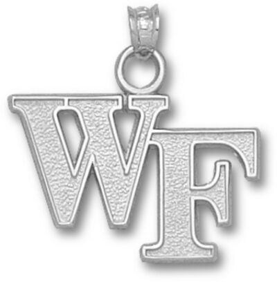 Wake Forest Demon Deacons "WF" Pendant - Sterling Silver Jewelry