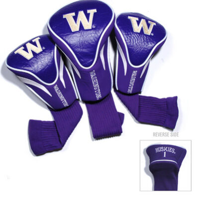 Washington Huskies Contour Fit Golf Headcover (3-Pack)