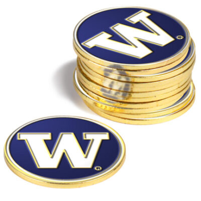 Washington Huskies Golf Ball Marker (12 Pack)