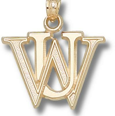 Washington (St. Louis) Bears "WU" Pendant - 10KT Gold Jewelry