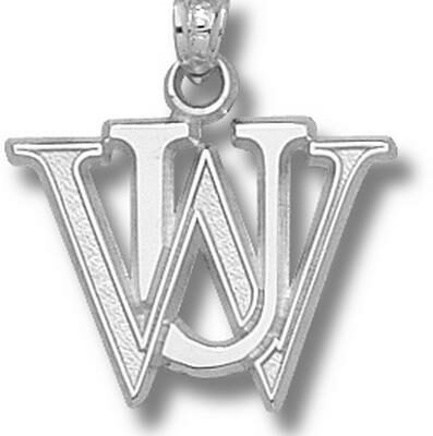 Washington (St. Louis) Bears "WU" Pendant - Sterling Silver Jewelry