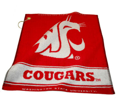 Washington State Cougars 16" x 19" Woven Golf Towel (Set of 2)