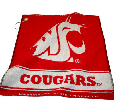 Washington State Cougars 16" x 19" Woven Golf Towel (Set of 2)