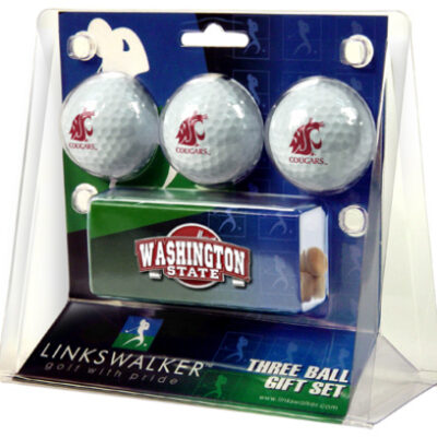 Washington State Cougars 3 Ball Gift Pack with Hat Clip