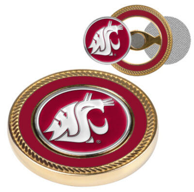 Washington State Cougars Challenge Coin with Ball Markers (Set of 2)