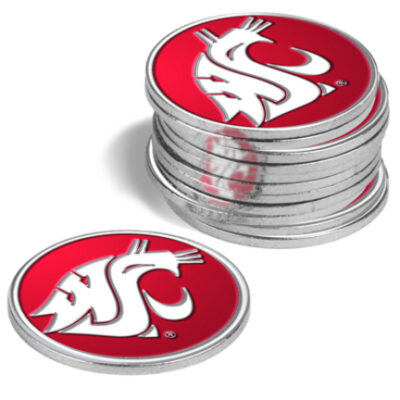 Washington State Cougars Golf Ball Marker (12 Pack)