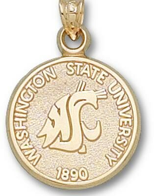 Washington State Cougars "Seal" Pendant - 10KT Gold Jewelry