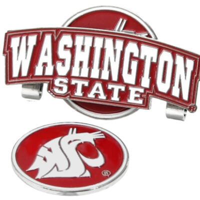 Washington State Cougars Slider Clip with Golf Ball Marker (Set of 3)