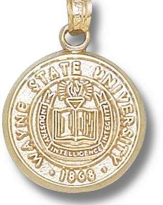 Wayne State Warriors "Seal" Pendant - 10KT Gold Jewelry