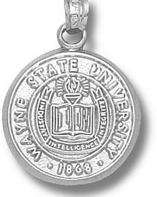 Wayne State Warriors "Seal" Pendant - Sterling Silver Jewelry