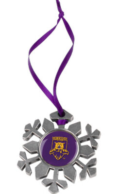 Weber State Wildcats Snowflake Ornament (Set of 2)