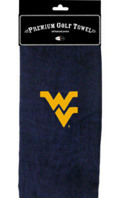 West Virginia Mountaineers 16" x 25" Embroidered Golf Towel (Set of 2)