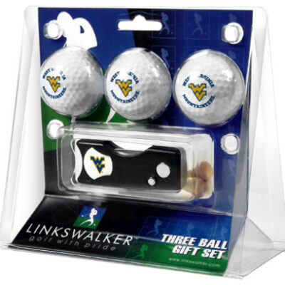 West Virginia Mountaineers 3 Golf Ball Gift Pack with Spring Action Tool