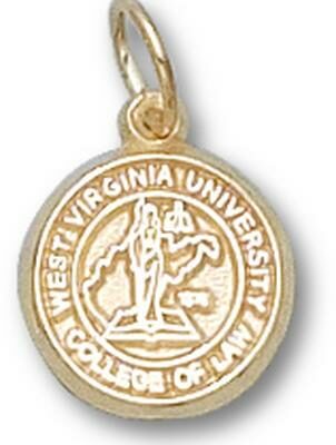 West Virginia Mountaineers "Law Seal" 3/8" Charm - 10KT Gold Jewelry