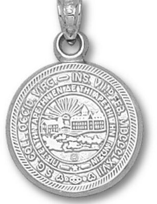 West Virginia Mountaineers "Seal" Pendant - Sterling Silver Jewelry