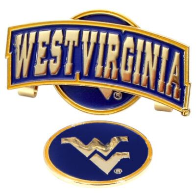 West Virginia Mountaineers Slider Clip with Golf Ball Marker (Set of 3)