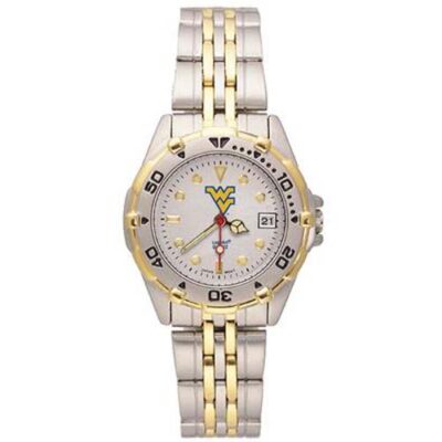 West Virginia Mountaineers "WV" All Star Watch with Stainless Steel Band - Women's