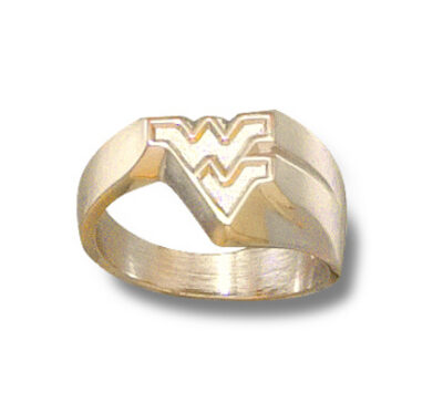 West Virginia Mountaineers "WV" Ladies' Ring Size 6 1/2 - 10KT Gold Jewelry