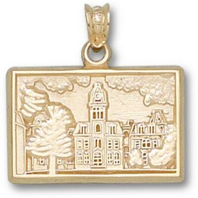 West Virginia Mountaineers "Woodburn Hall" Pendant - 10KT Gold Jewelry