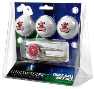 Western Kentucky Hilltoppers 3 Ball Golf Gift Pack with Kool Tool