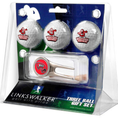 Western Kentucky Hilltoppers 3 Golf Ball Gift Pack with Cap Tool