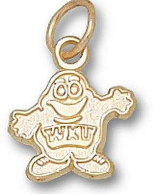 Western Kentucky Hilltoppers "Big Red" 3/8" Charm - 14KT Gold Jewelry