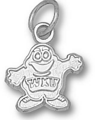 Western Kentucky Hilltoppers "Big Red" 3/8" Charm - Sterling Silver Jewelry