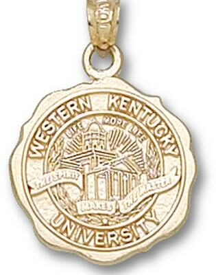 Western Kentucky Hilltoppers "Seal" Pendant - 10KT Gold Jewelry