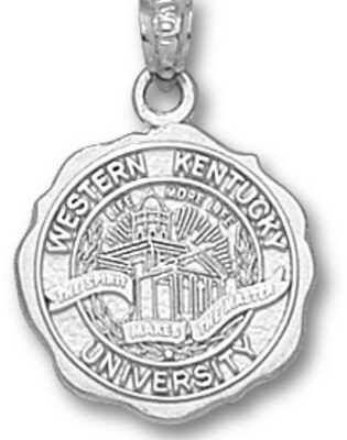 Western Kentucky Hilltoppers "Seal" Pendant - Sterling Silver Jewelry