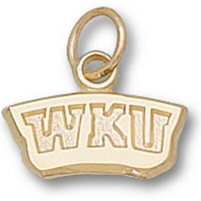 Western Kentucky Hilltoppers "WKU" 1/4" Charm - 10KT Gold Jewelry