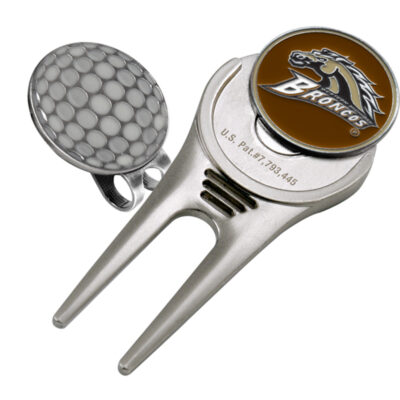 Western Michigan Broncos Divot Tool Hat Clip with Golf Ball Marker (Set of 2)