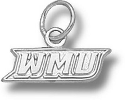 Western Michigan Broncos New "WMU" 3/16" Charm - Sterling Silver Jewelry