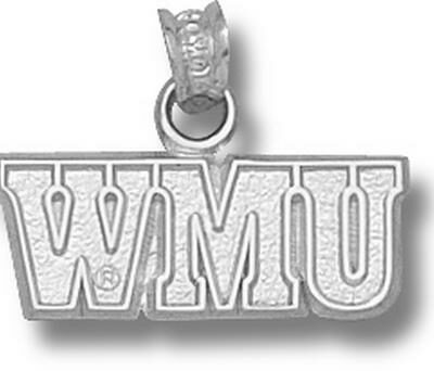 Western Michigan Broncos "WMU" Pendant - Sterling Silver Jewelry