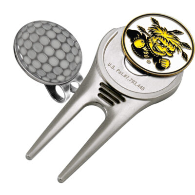 Wichita State Shockers Divot Tool Hat Clip with Golf Ball Marker (Set of 2)