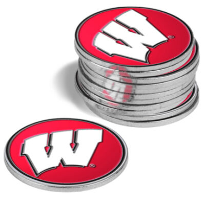 Wisconsin Badgers Golf Ball Marker (12 Pack)