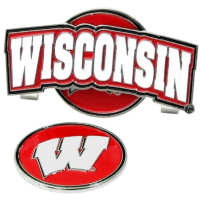 Wisconsin Badgers Slider Clip with Golf Ball Marker (Set of 3)