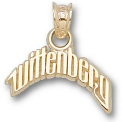 Wittenberg Tigers Arched "Wittenberg" Pendant - 10KT Gold Jewelry