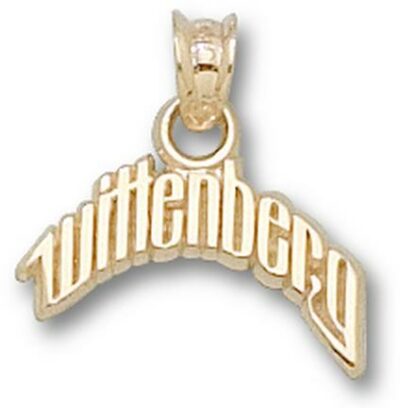 Wittenberg Tigers Arched "Wittenberg" Pendant - 10KT Gold Jewelry