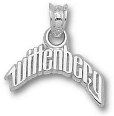 Wittenberg Tigers Arched "Wittenberg" Pendant - Sterling Silver Jewelry