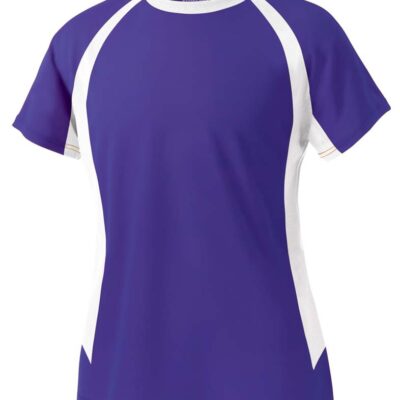 Women's Color Blocked Wicking Tee Shirt from Charles River Apparel